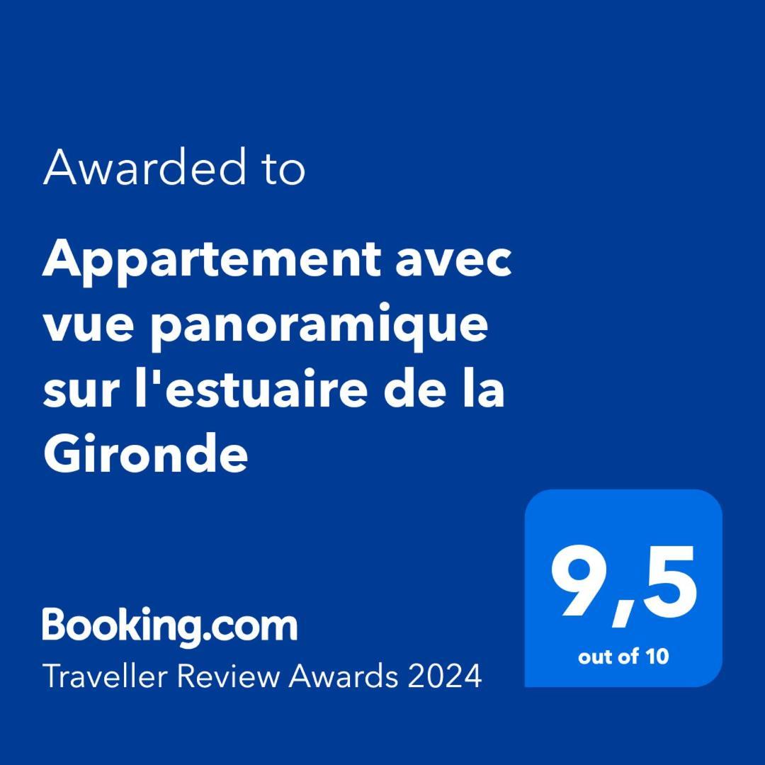 Appartement Avec Vue Panoramique Sur L'Estuaire De La Gironde Plassac  Exteriör bild